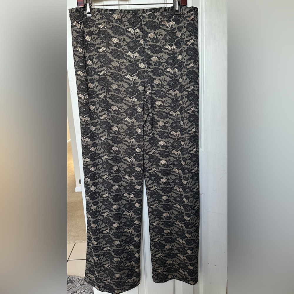 Lace Print Pants- Large - Picture 2 of 5